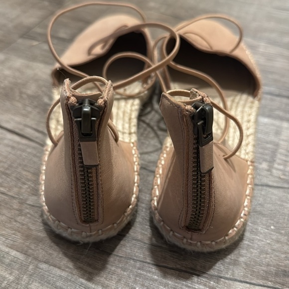 Eileen Fisher - Lace-Up Espadrille Sandal Flats - Tan - Size 6.5 - Gently Used!! - Picture 3 of 9
